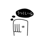 白モグ モーグーのスタンプ（個別スタンプ：23）