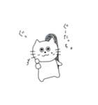 スケボーにのったねこスタンプ（個別スタンプ：16）