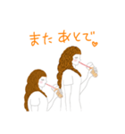 タピオカ女子とイチゴフレーバー（個別スタンプ：9）