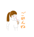 タピオカ女子とイチゴフレーバー（個別スタンプ：10）