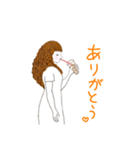 タピオカ女子とイチゴフレーバー（個別スタンプ：12）