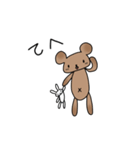 くまとうさぎのぬいぐるみ（個別スタンプ：20）