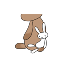 くまとうさぎのぬいぐるみ（個別スタンプ：24）