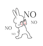 会話に使えるうさぎ（個別スタンプ：9）