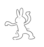 会話に使えるうさぎ（個別スタンプ：10）