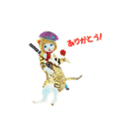 サムライ猫ガール2（個別スタンプ：3）