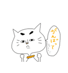しろネコ 劇場（個別スタンプ：12）