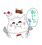 しろネコ 劇場（個別スタンプ：21）