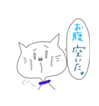 しろネコ 劇場（個別スタンプ：22）