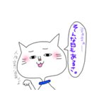 しろネコ 劇場（個別スタンプ：28）