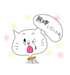 しろネコ 劇場（個別スタンプ：34）