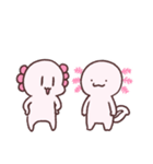 ウーパーとウーパーのような何か（個別スタンプ：1）