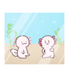ウーパーとウーパーのような何か（個別スタンプ：24）