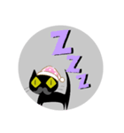 我が家のクロヒゲちゃん（個別スタンプ：7）