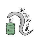 線虫（C. elegans）のスタンプ（個別スタンプ：9）