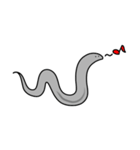 線虫（C. elegans）のスタンプ（個別スタンプ：20）