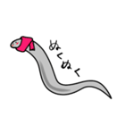 線虫（C. elegans）のスタンプ（個別スタンプ：24）