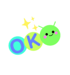 気持ちを伝える いもむしくん（個別スタンプ：12）