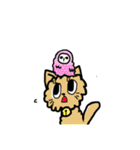 ふくろう ねこ（個別スタンプ：15）