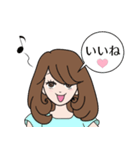 キュートな大人女子～基本のスタンプ～（個別スタンプ：7）