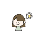 呑んだくれ女子大生（個別スタンプ：5）