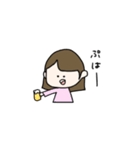 呑んだくれ女子大生（個別スタンプ：10）
