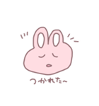 ぴんくのうさぎさんスタンプ（個別スタンプ：15）