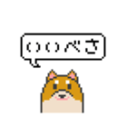 ドット絵！北海道弁の柴犬（個別スタンプ：13）
