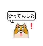 ドット絵！北海道弁の柴犬（個別スタンプ：22）