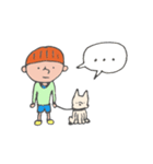 少年と愛犬（個別スタンプ：19）