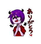 モノアイ悪魔のアネモネちゃん（個別スタンプ：1）