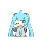 ねこみんの初音ミクスタンプ（個別スタンプ：1）