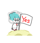 宇宙暮らしのネコ。（個別スタンプ：9）