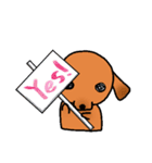 ウチのMダックス♪（個別スタンプ：10）