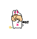 花のウサギです（個別スタンプ：13）