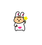 花のウサギです（個別スタンプ：21）