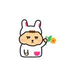 花のウサギです（個別スタンプ：24）