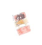 少女とねこ。（個別スタンプ：2）