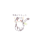 少女とねこ。（個別スタンプ：4）