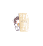 少女とねこ。（個別スタンプ：6）