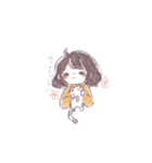 少女とねこ。（個別スタンプ：11）