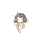 少女とねこ。（個別スタンプ：12）