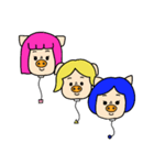 三匹の子むすめとその仲間たち（個別スタンプ：40）