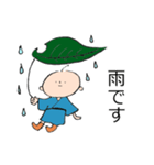 素直な雨ぼうず君（個別スタンプ：1）