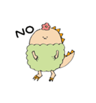 怪獣・くいしんぼう子ちゃん（個別スタンプ：4）