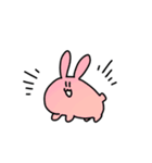 なにかと雑なアニマル(白縁取りナシ)（個別スタンプ：1）