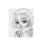 ノートの彼女達。スタンプ（個別スタンプ：8）