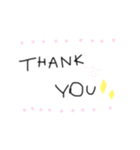 黒文字 一言（個別スタンプ：19）