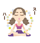 ヨガ YOGA 美人 2（個別スタンプ：24）