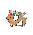 大きくてまるい目の、つぶっちーズ（個別スタンプ：17）